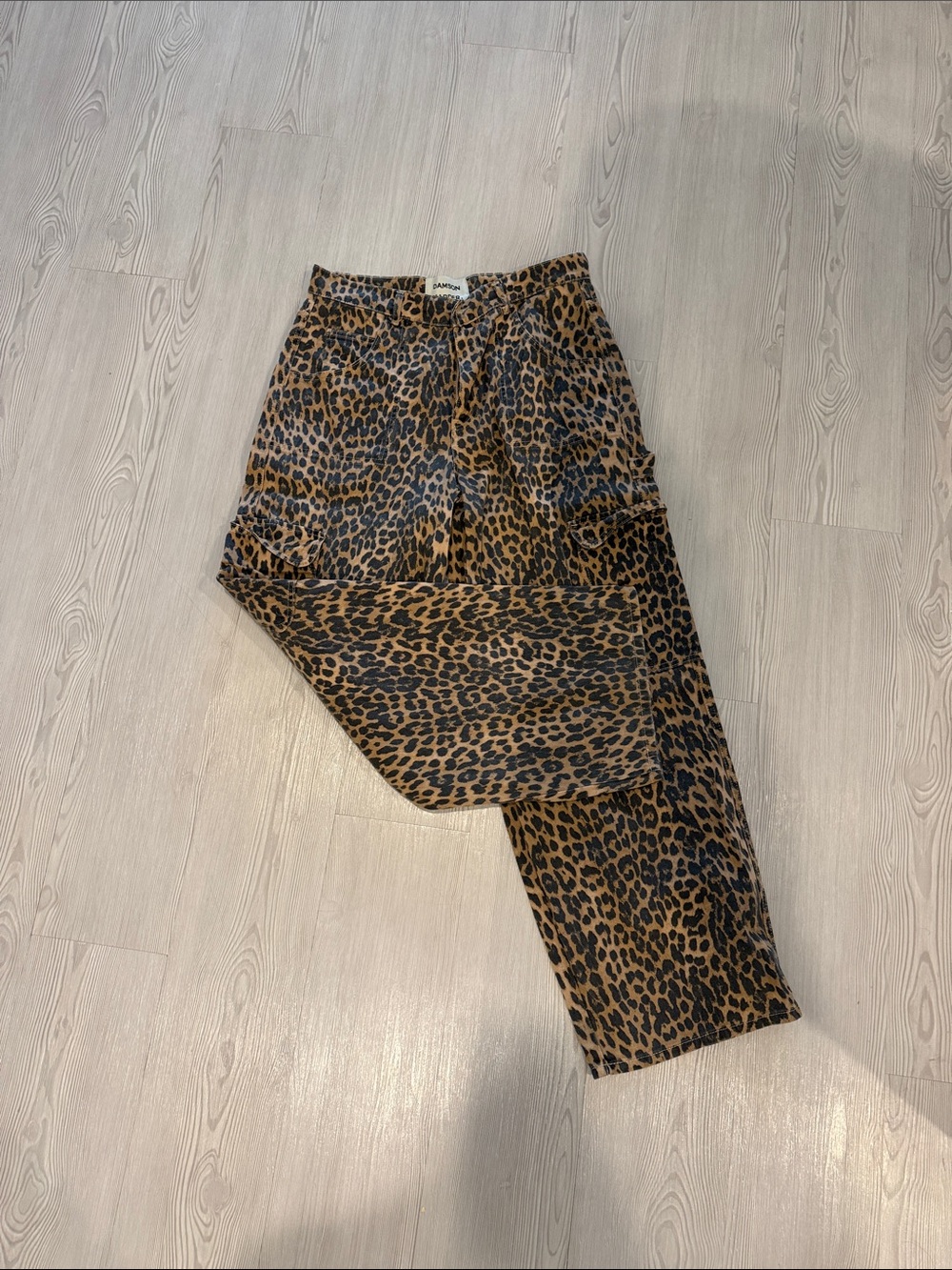 Damson Madder Leopard Print Cargo Pants - Brown - Picture 4 of 8